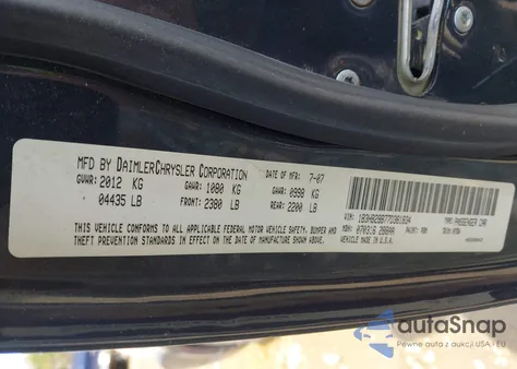 2007 Dodge Caliber из США, поврежденный, VIN 1B3HB28B77D381834